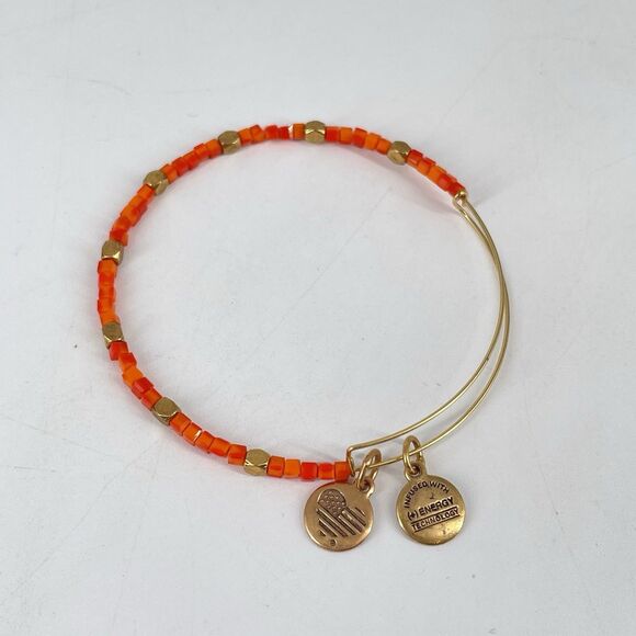 Alex and Ani Bracelet Lot of 6 Expandable Bangles Beaded Gold Silver Tone - Picture 7 of 7